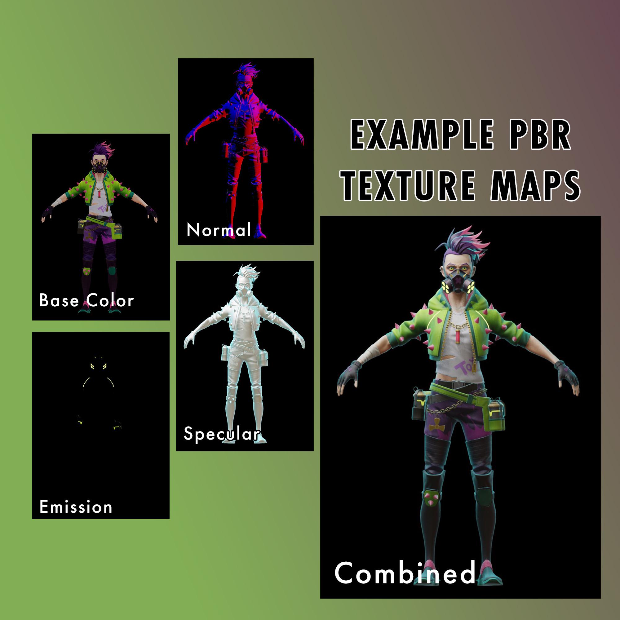 Stylized 3D Character Model Texturing | Hand Painted or PBR Materials ...
