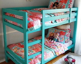 DIY Bunk Bed PLANS Easy - Kids Bed How To Woodcraft Plans Children Furniture Plans/Instant PDF Download