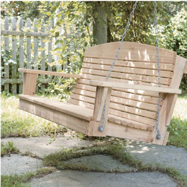 DIY Garden Swing PLANS Swing Bench Instant Download - Woodcraft Plans Garden Furniture Bench Joinery Plan - Instant PDF Download