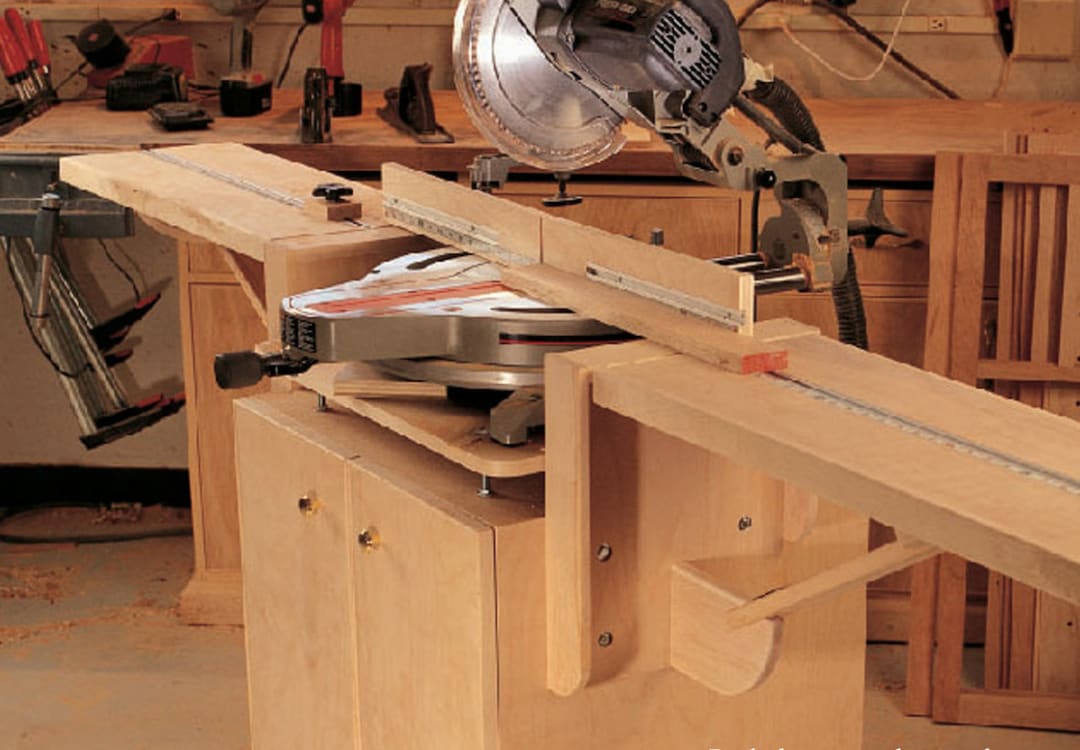 Mobile Miter Saw Workbench PLANS Foldable Adjustable Miter Saw Stand