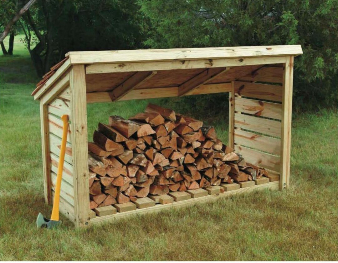 Firewood SHED PLANS Tool Shed Garden Shed Diy How to Plans Garden