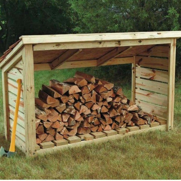 Firewood SHED PLANS Tool Shed Garden Shed Diy How To Plans Garden Furniture Wood Joinery Plans /Instant PDF Download