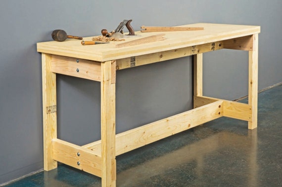 Easy DIY Garage Workshop Workbench