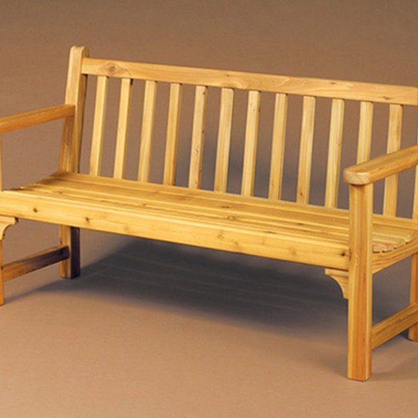 DIY Bench PLANS Garden Bench Instant Download - Woodcraft Plans Garden Furniture Bench Joinery Plan - Instant PDF Download