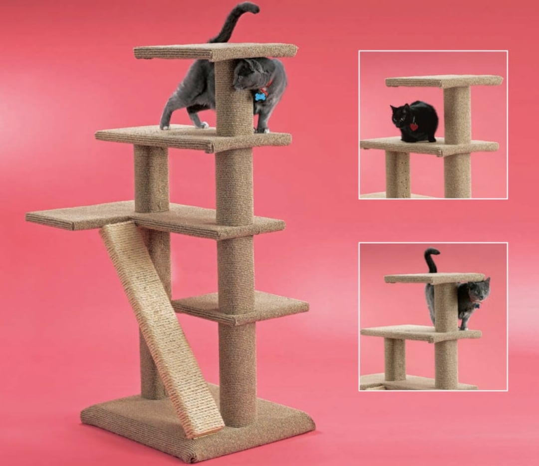 DIY Cat Tree PLANS Climbing Tower Self Build Pet Climber Tree Plans instant PDF Download Etsy