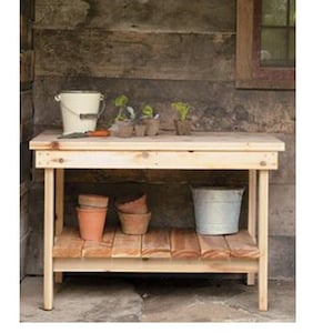 Potting Bench PLANS - DIY Potting Bench Table Plabs How To Woodcraft Plans Garden Furniture Planting Bench Joinery Plan/Instant PDF Download