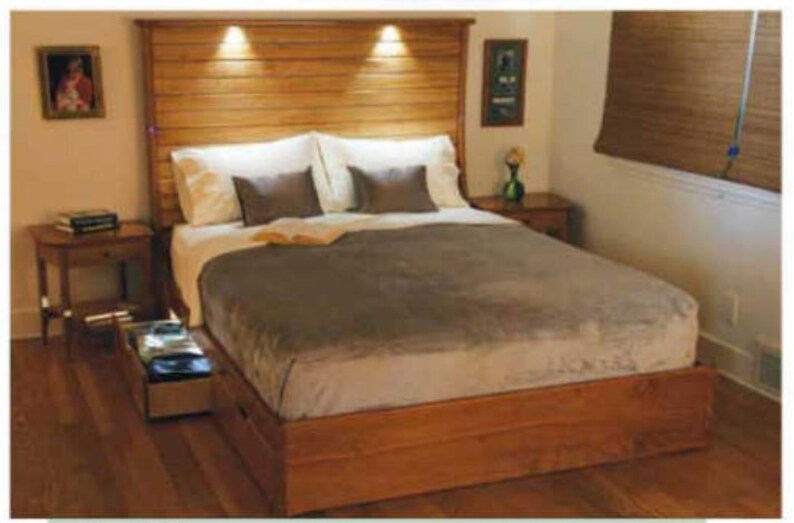DIY Queen Bed 60x80 PLANS Bed With Storage Etsy