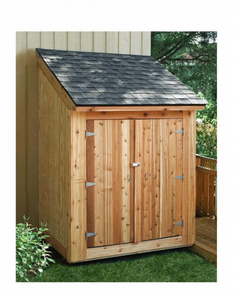 Tool SHED PLANS 6x4/Lean On Shed Diy Instant PDF Download/Garden Lean On Shed Diy How To Woodcraft Plans Garden Furniture Joinery Plans image 2