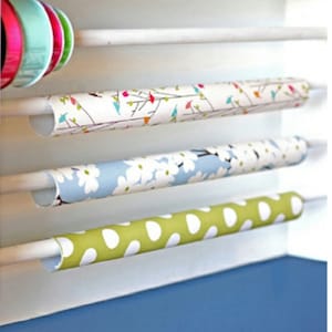 Craft Room Organizer Plans/craft Rack Plans/ribbon Holder Diy/wrapping ...