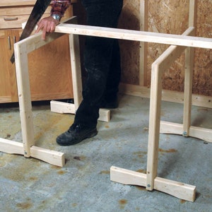 PLANS de chevalet de scie faciles - Plans de menuiserie d&#39;atelier de bricolage - Téléchargement instantané du PDF