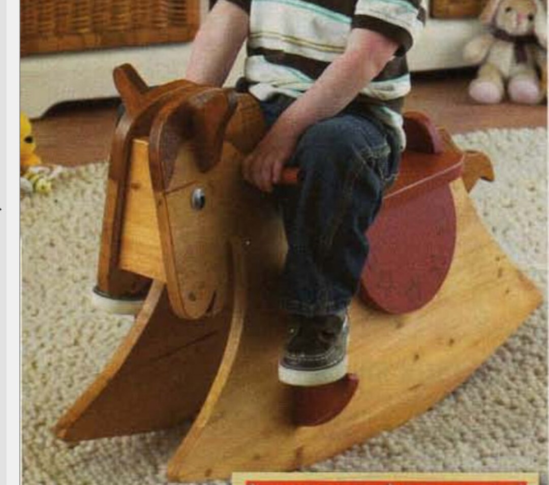 Rocking Horse PLANS DIY Toys Woodcraft Vintage Plans Joinery Plan