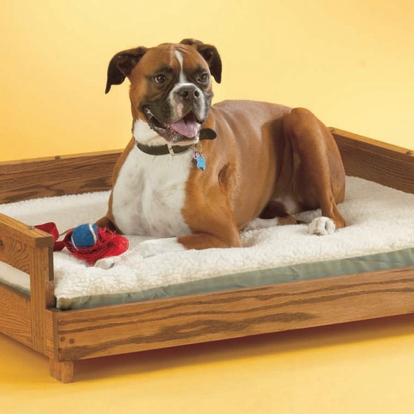 DIY Dog Bed PLANS - Self Build Pet Bed Plans/Instant PDF Download/Dog Bed Template Aseembly Instructions Woodcrafting Joinery