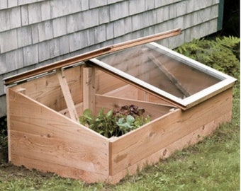 Cold Frame Planter PLANS - DIY Cold Weather Window Sash Planter Build Plans Garden Planting Plans/Instant PDF Download