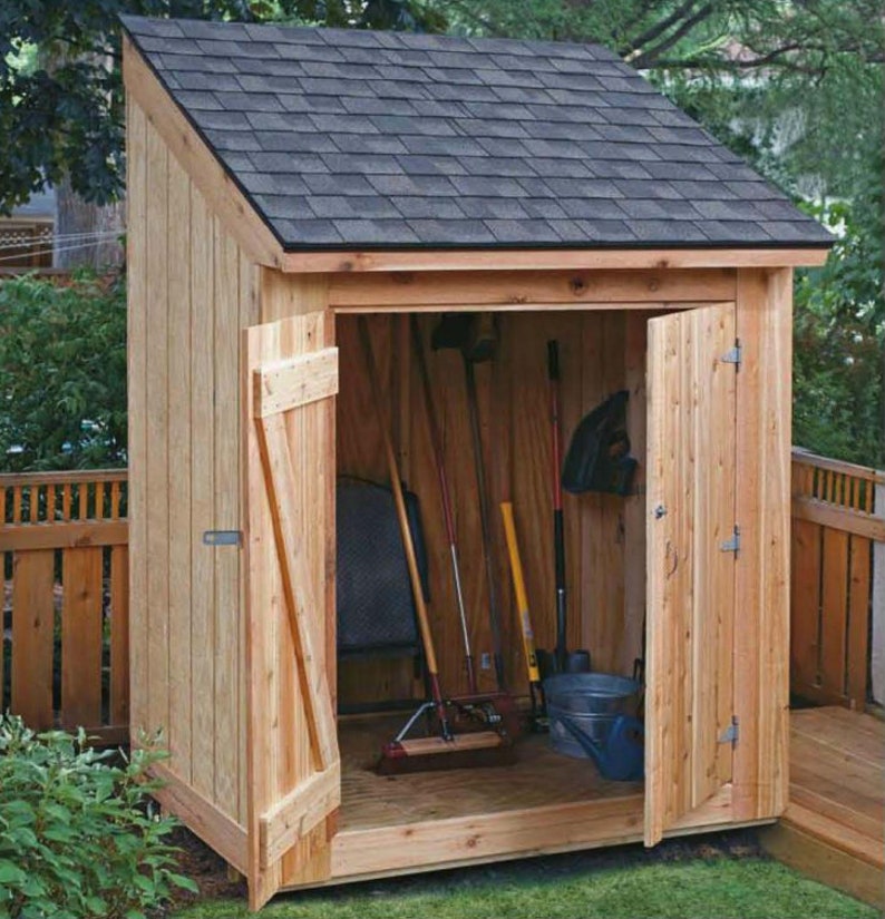 Tool SHED PLANS 6x4/Lean On Shed Diy Instant PDF Download/Garden Lean On Shed Diy How To Woodcraft Plans Garden Furniture Joinery Plans image 3