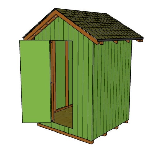 Easy 6x6 SHED PLANS - Garden Shed Diy How To Tutorial Woodcraft Plans Garden Furniture Wood Joinery Plans - Instant PDF Download