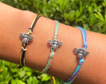 Bee Charm String Bracelets