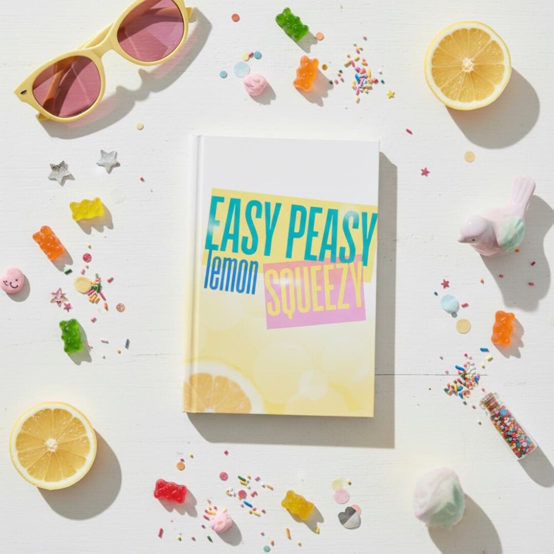 Easy Peasy Lemon Squeezy Hardcover Journal - Etsy