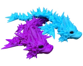 Void Sea Dragon: 3D Printed Flexible Fidget Desk Toy
