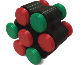 Honeycomb Fidget Button: 3D Printed Sensory Toy (3.25")