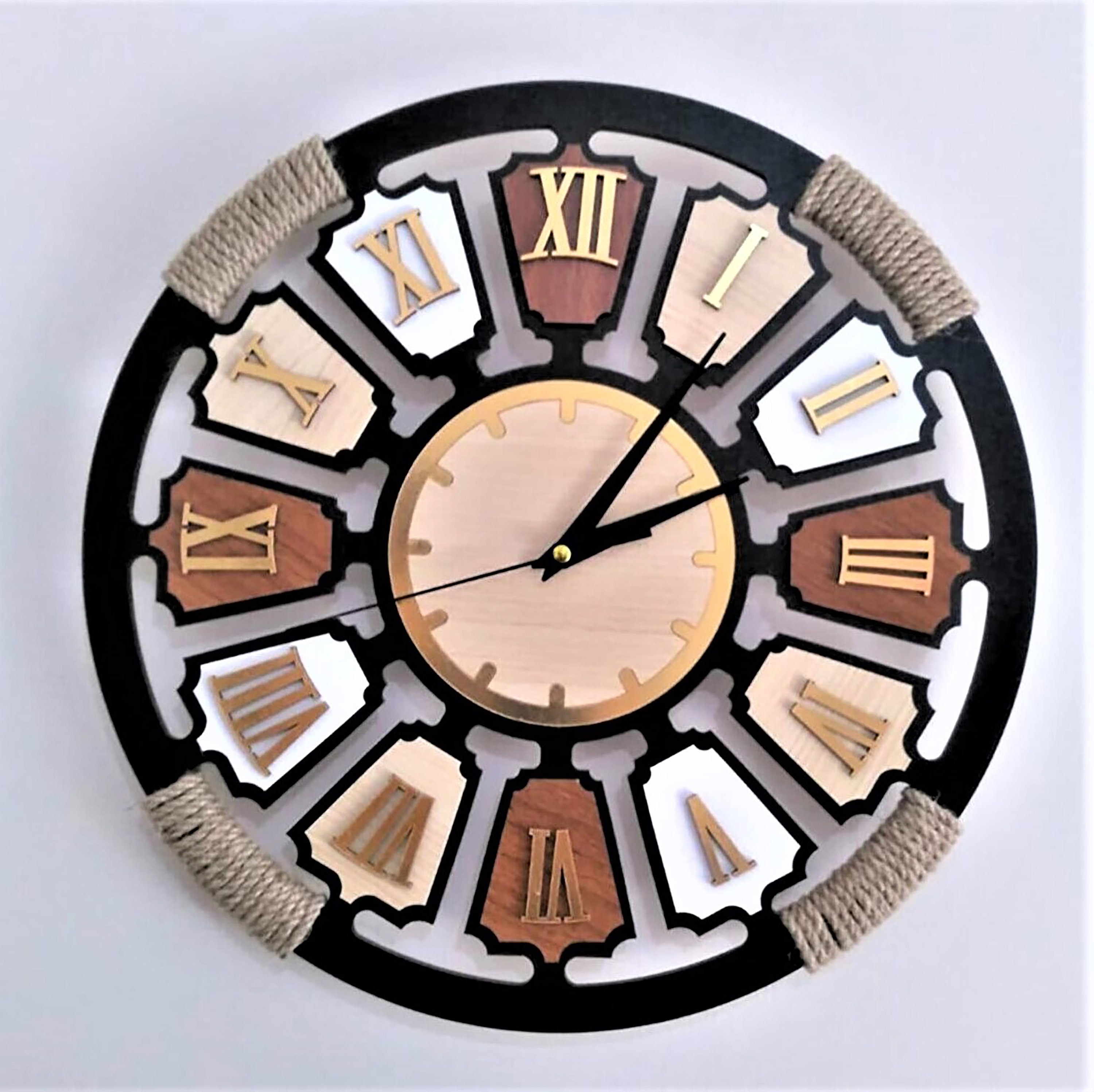 Wooden Wall Clock , Retro Wall Clock , Mdf Solid Wooden Wall Clock ...