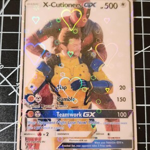 Eigene X-Cutioners ginx Pokémon Karte – Wolverine & Deadpool Pink Heart Holo Edition!
