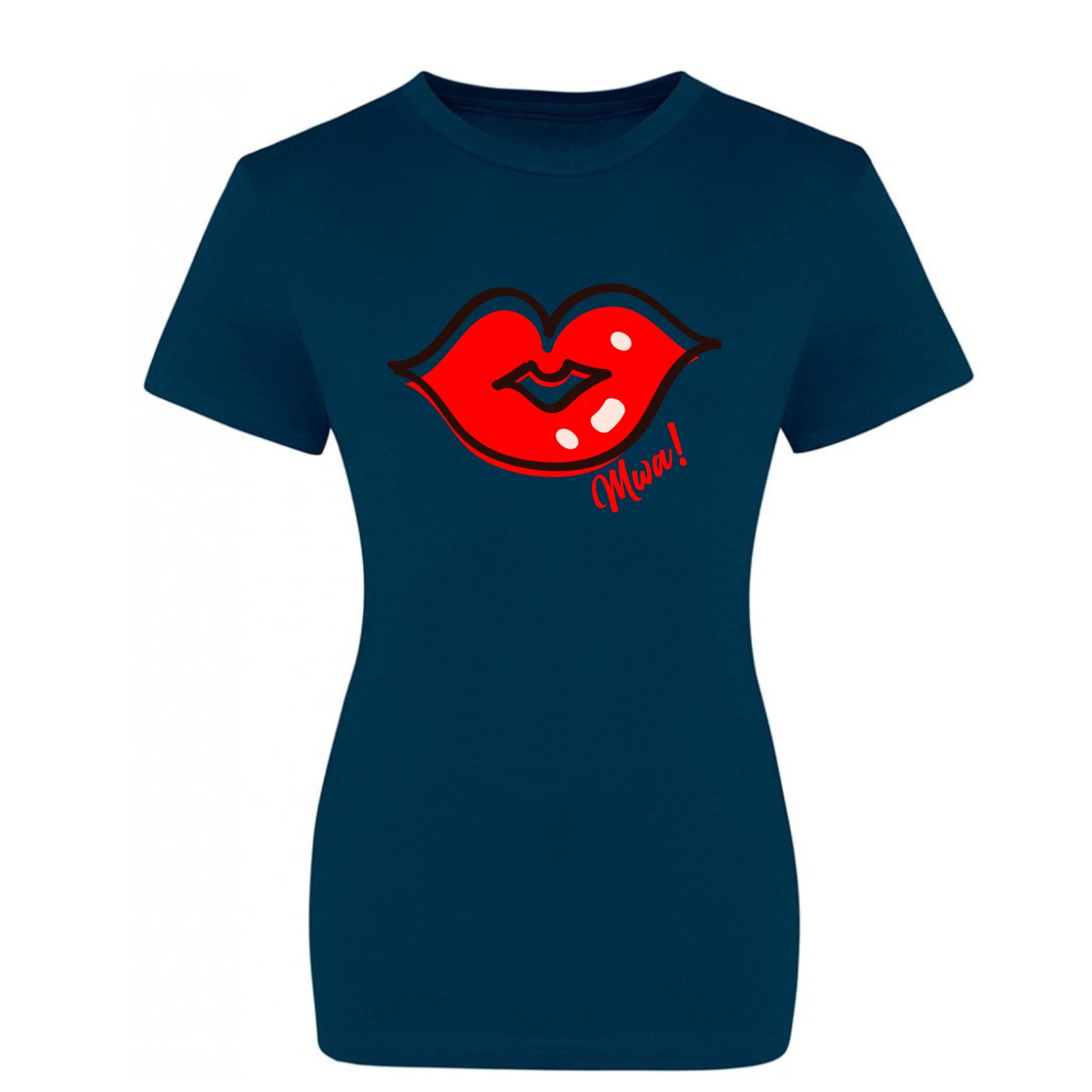 Womens Red Lips Tshirt Etsy