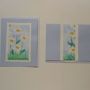 Cartes et enveloppes aquarelle marguerite