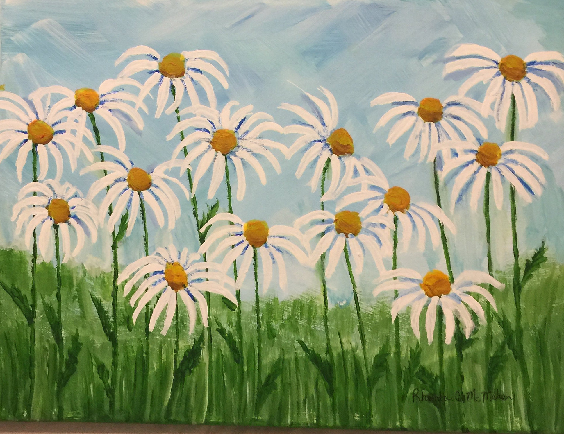Acrylic daisy online