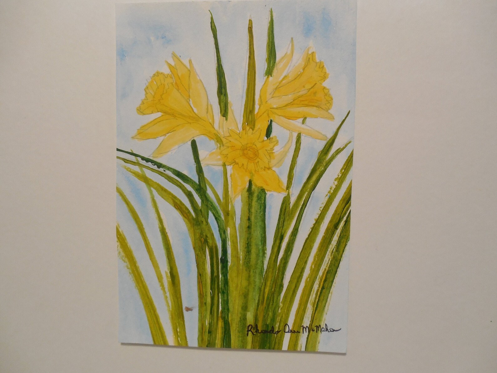 Spring Daffodils Acrylic Painting Etsy