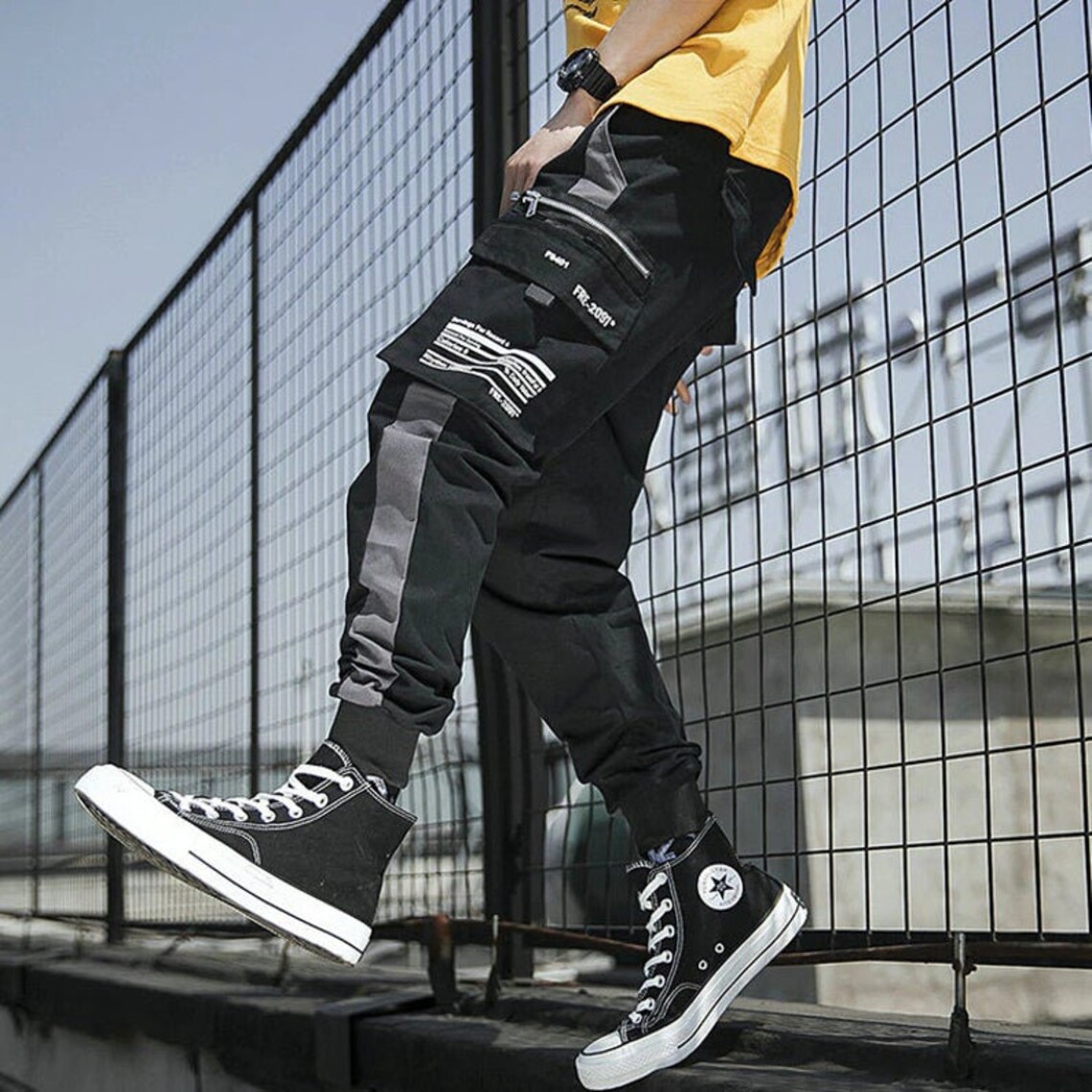korean cargo pants womens