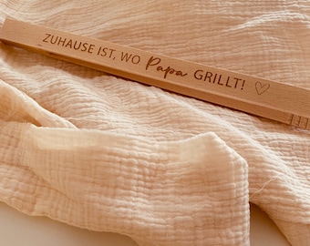 Grillzange für Papa I Zuhause ist I Grillwerkzeug I Grillen I Grillzubehör