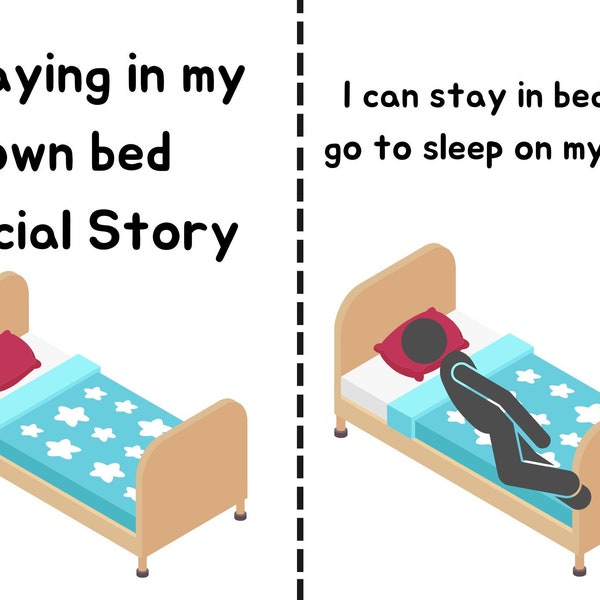 Staying in own bed social story | sleep support for children