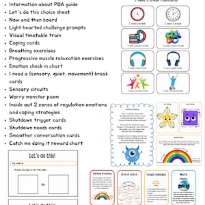Paquete de recursos para la evitación patológica de la demanda / Recursos de PDA / Apoyo de PDA / Apoyo para el autismo
