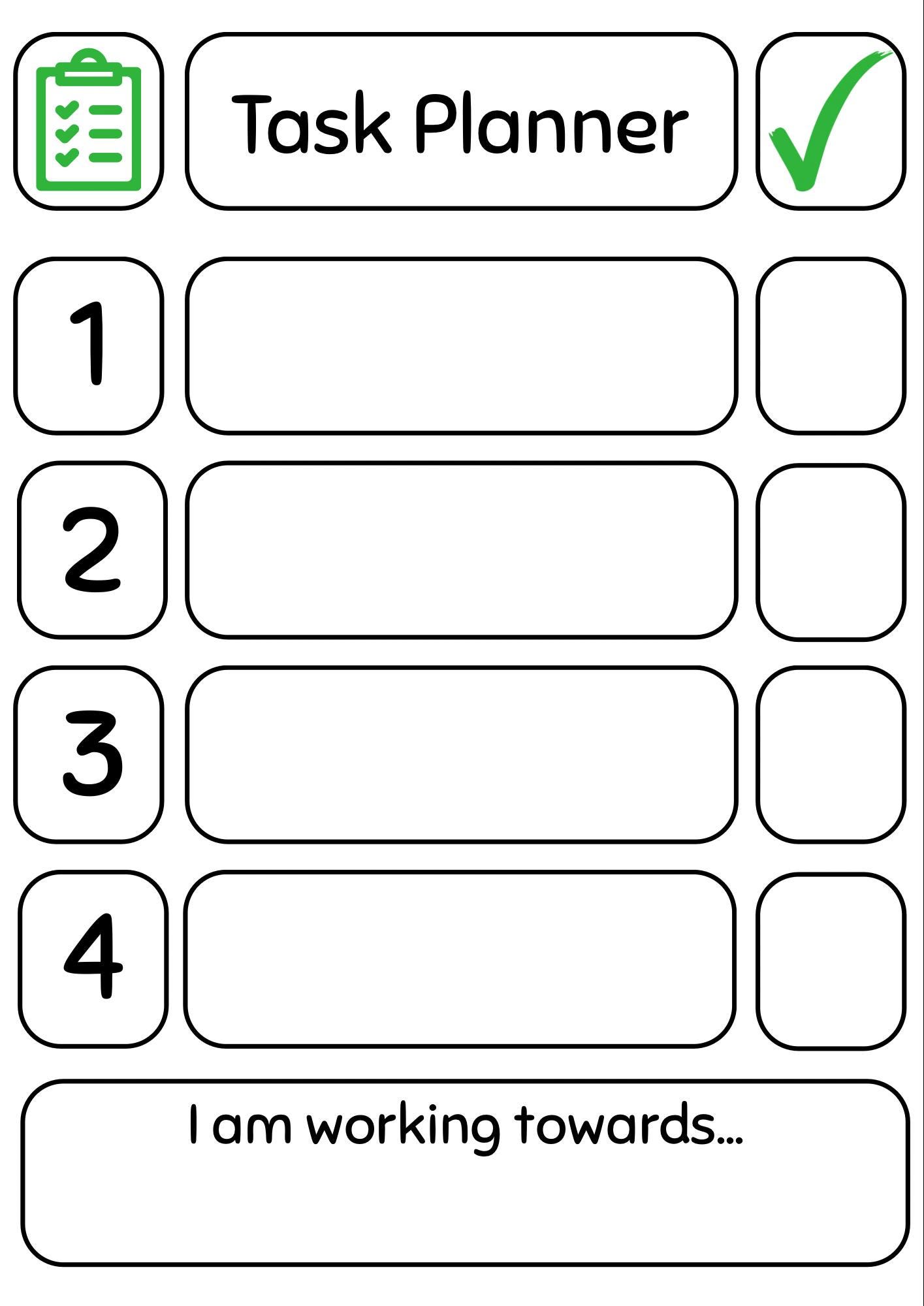 Task Planners for Children: Visual Aid (digital Download) - Etsy UK