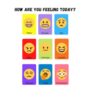 Emotion check in | emotion regulation | emotional regulation | emoji emotions | children emotions