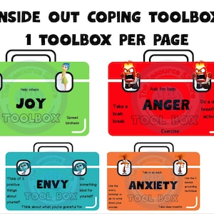 Inside Out Toolboxes | Emotion Regulation Strategies for Children | Emotional Coping Skills