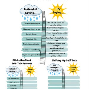 Growth Mindset Poster and Worksheets