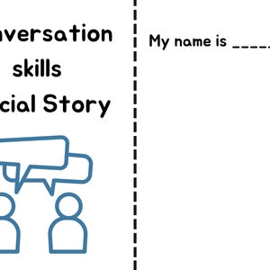 Conversation skills social story | answering questions social story | listening and responding social story | child conversation skills