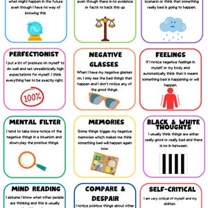 Unhelpful Thinking Styles Guide: Cognitive Distortions (PDF Files)