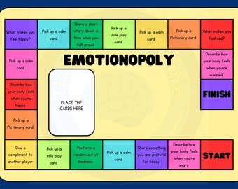 Emotionopoly Board Game: Emotional Literacy (Digital Download)