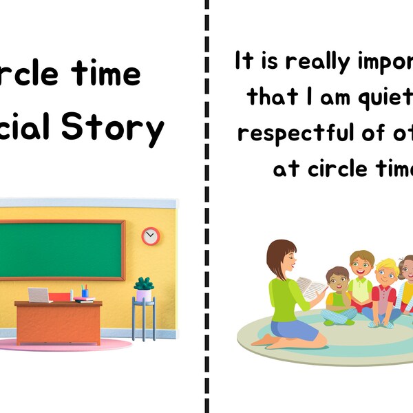 Circle time social story | listening social story | good listening resource