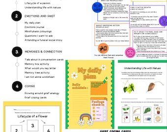 Children's Grief Support Workbook | Coping & Loss Activities (PDF)