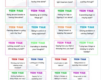 This or That Therapy Game for Teens | Mental Health Question Cards | Counselling & Conversation Starters