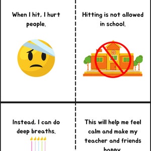 Hitting social story image 2