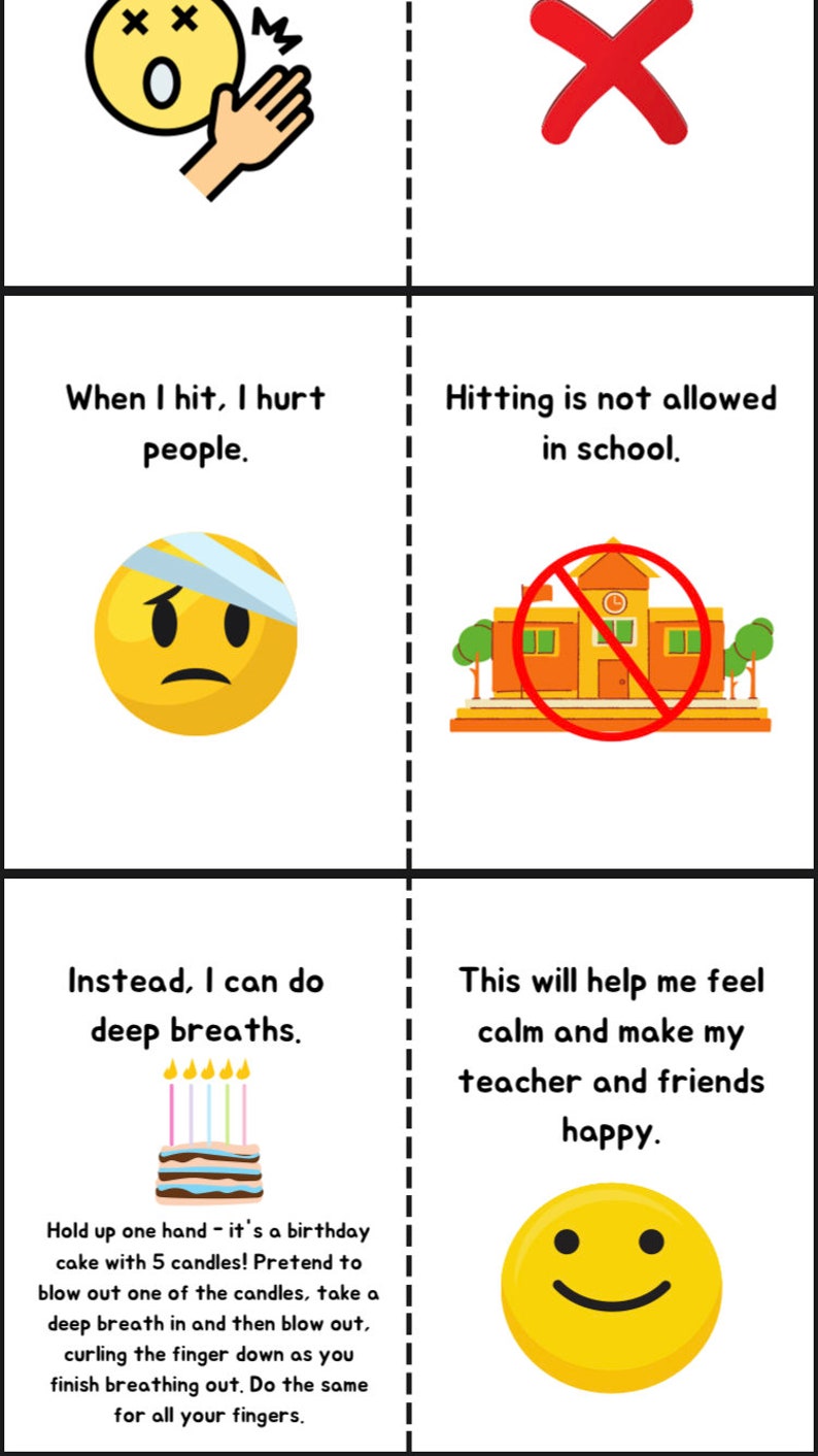 Hitting social story image 2