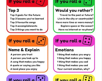 Dicebreaker for Teens | Teen Therapy Game