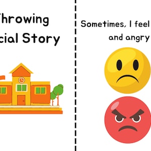 Throwing social story throwing things social story throwing in school