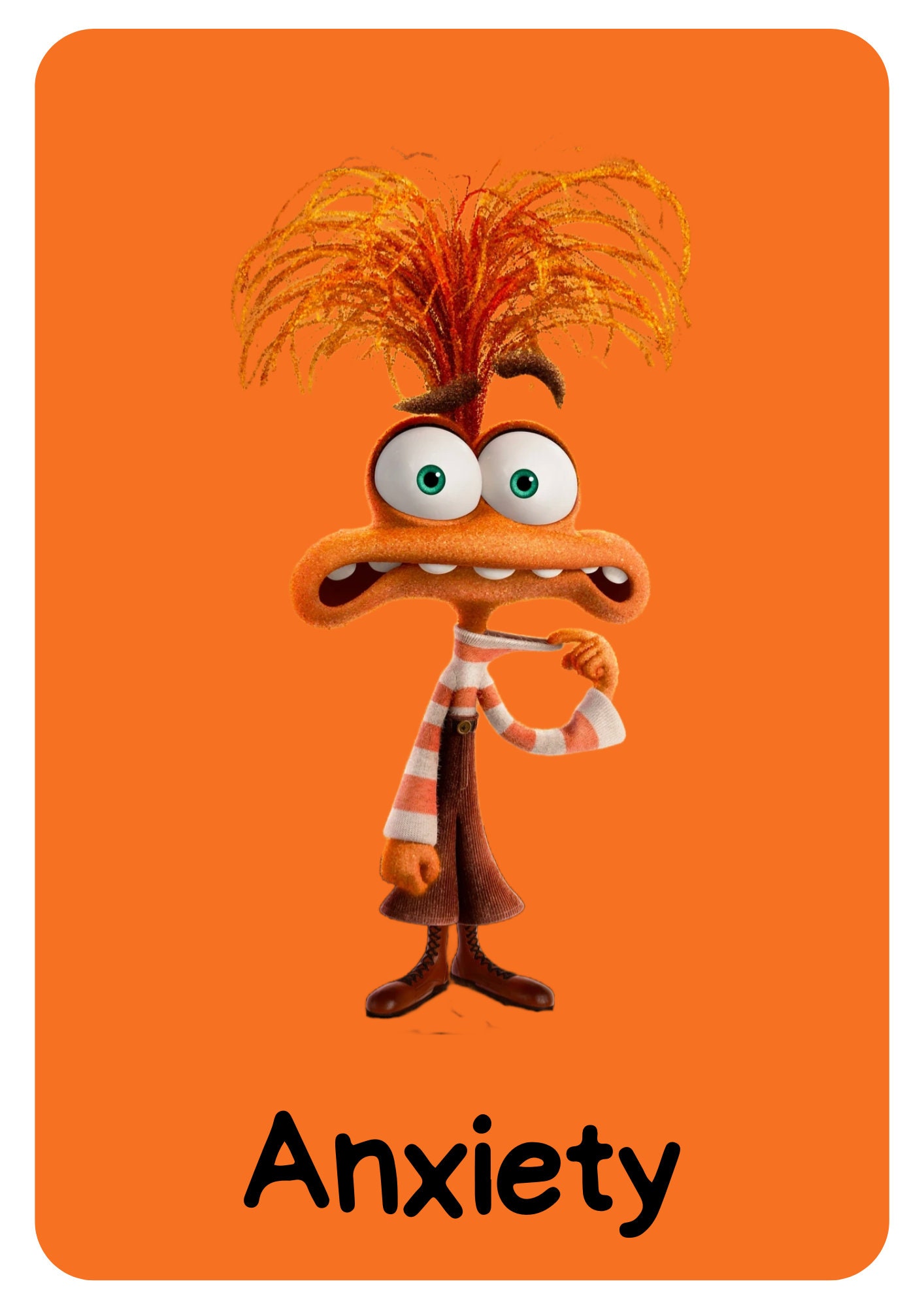 Inside Out 2 Characters Inside Out 2 Posters A4 Inside Out 2 Character