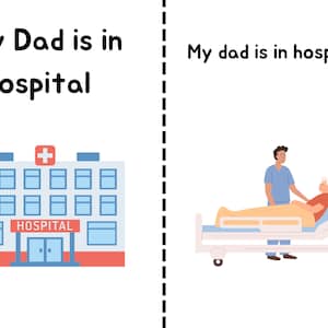 Dad is in hospital social story parent staying in hospital social story parent is ill