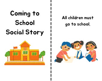 Coming to school social story | school refusal | school avoidance | emotionally based school avoidance